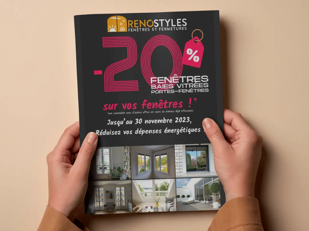 Affiche Renostyles -20% Fenêtres